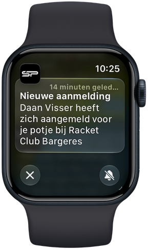 Apple Watch notificatie: nieuwe aanmelding